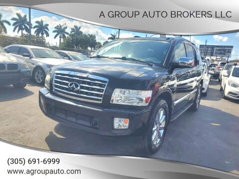 2010 Infiniti QX56 for sale at A Group Auto Brokers LLc in Opa-Locka FL