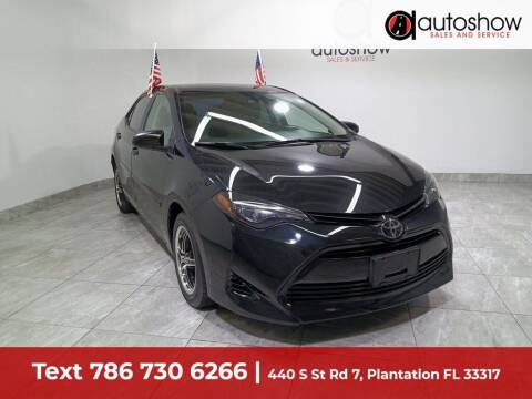 2019 Toyota Corolla for sale at AUTOSHOW SALES & SERVICE in Plantation FL