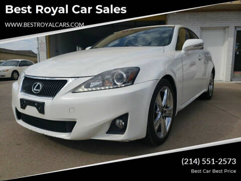 2011 Lexus IS 250 for sale at Best Royal Car Sales in Dallas TX