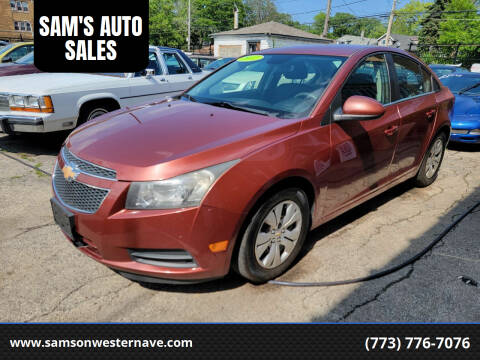 2012 Chevrolet Cruze for sale at SAM'S AUTO SALES in Chicago IL