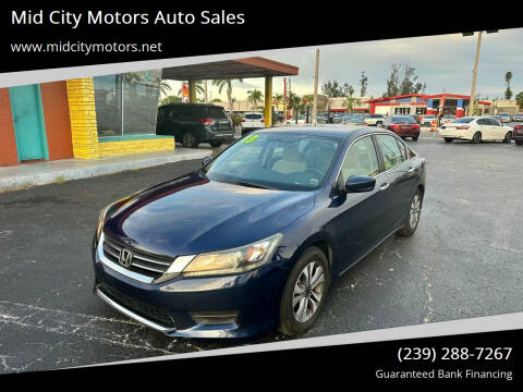 2013 Honda Accord for sale at Mid City Motors Auto Sales in Fort Myers FL