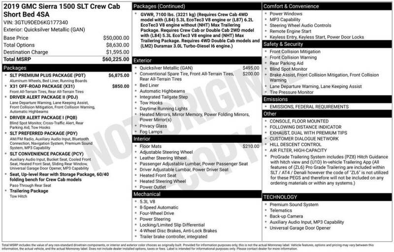 2019 GMC Sierra 1500