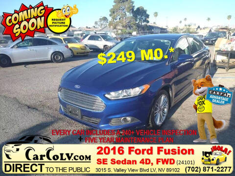 2016 Ford Fusion for sale at The Car Company in Las Vegas NV