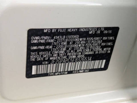 2015 Subaru XV Crosstrek 2.0i Limited