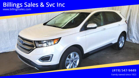 2018 Ford Edge for sale at Billings Sales & Svc Inc in Clyde OH