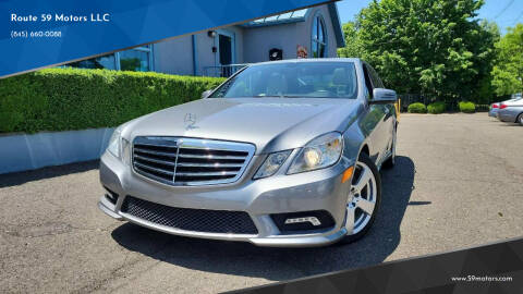 2011 Mercedes-Benz E-Class for sale at Route 59 Motors LLC in Nanuet NY