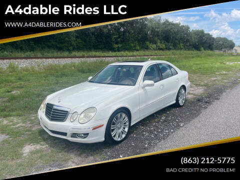 2008 Mercedes-Benz E-Class for sale at A4dable Rides LLC in Haines City FL