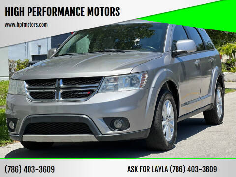 2017 Dodge Journey for sale at HIGH PERFORMANCE MOTORS in Hollywood FL