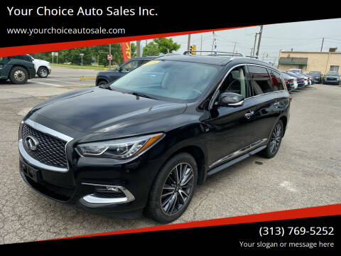 2018 Infiniti QX60 for sale at Your Choice Auto Sales Inc. in Dearborn MI