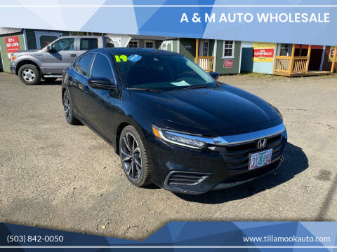 2019 Honda Insight for sale at A & M Auto Wholesale in Tillamook OR