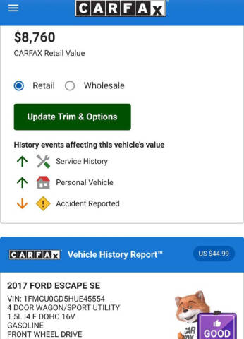 2017 Ford Escape SE