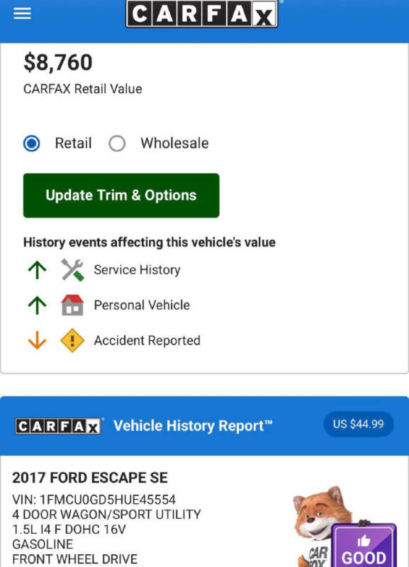 2017 Ford Escape SE