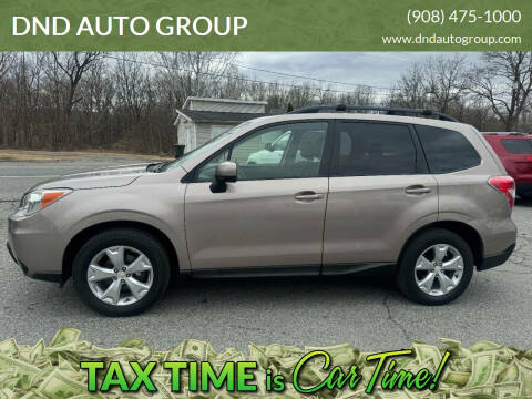 2014 Subaru Forester for sale at DND AUTO GROUP in Belvidere NJ