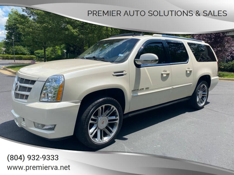 2013 Cadillac Escalade ESV for sale at Premier Auto Solutions & Sales in Quinton VA
