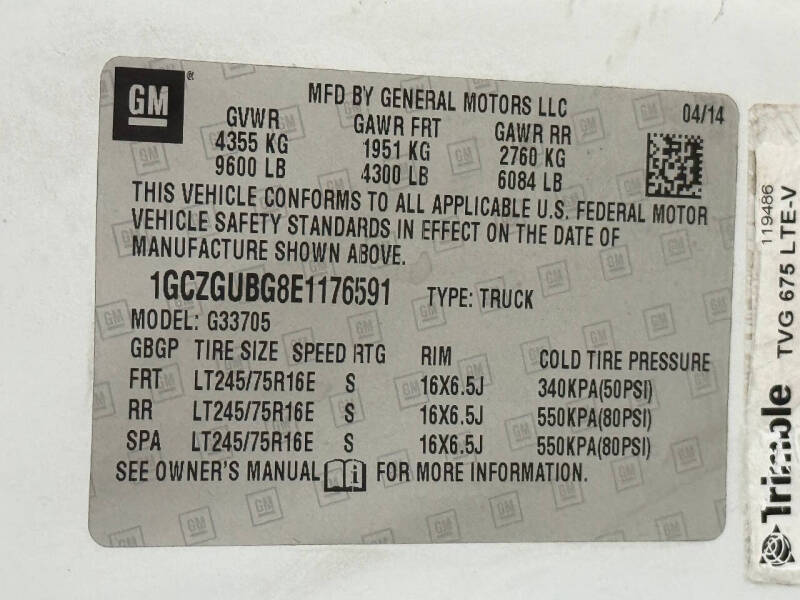 2014 Chevrolet Express 3500