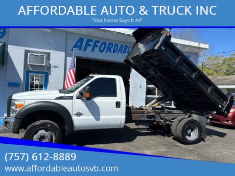 2016 Ford F-550 Super Duty for sale at AFFORDABLE AUTO & TRUCK INC in Virginia Beach VA
