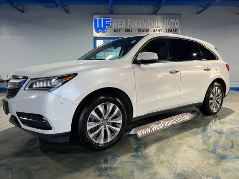 2015 Acura MDX for sale at Wes Financial Auto in Dearborn Heights MI