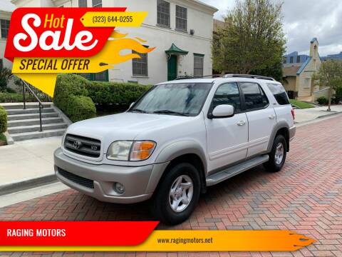 2002 Toyota Sequoia for sale at RAGING MOTORS in Los Angeles CA