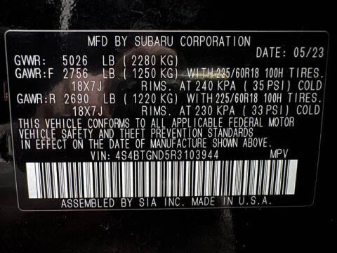 2024 Subaru Outback Limited XT