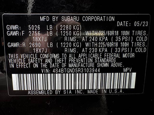 2024 Subaru Outback Limited XT