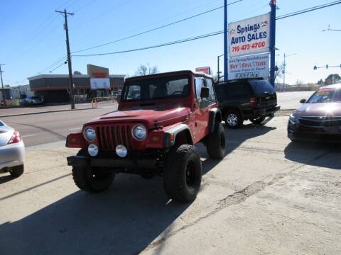 1998 Jeep Wrangler for sale at Springs Auto Sales in Colorado Springs CO