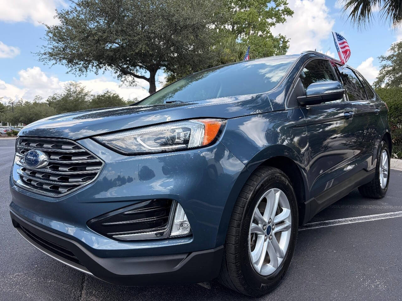 Blue 2019 Ford Edge SUV / Crossover All-Wheel Drive 8-Speed Automatic