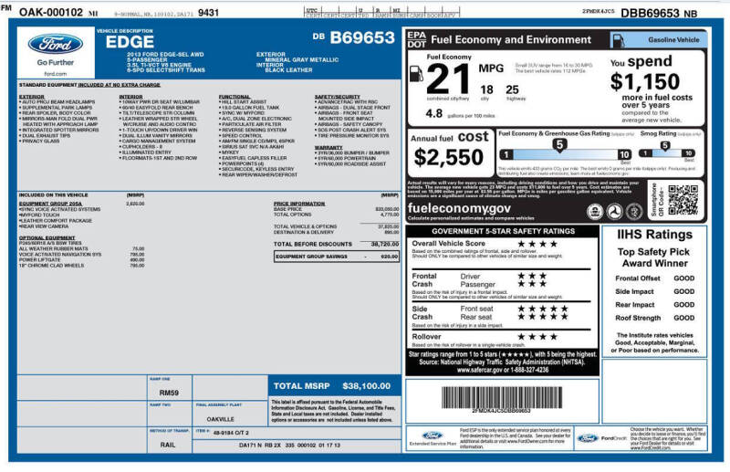2013 Ford Edge SEL