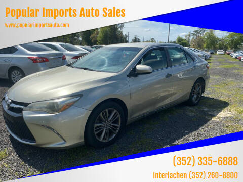 2015 Toyota Camry for sale at Popular Imports Auto Sales - Popular Imports-InterLachen in Interlachehen FL