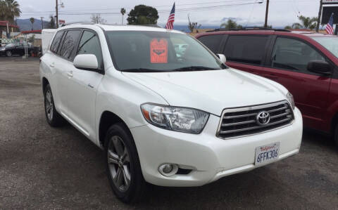 2008 Toyota Highlander for sale at Alpha 1 Automotive Group in Hemet CA