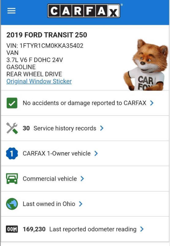2019 Ford Transit 250