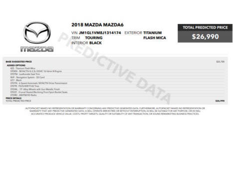 2018 Mazda MAZDA6 Touring