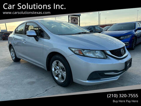 2013 Honda Civic for sale at Car Solutions Inc. in San Antonio TX