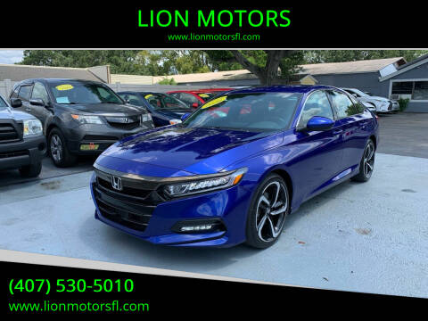 2020 Honda Accord for sale at LION MOTORS in Orlando FL