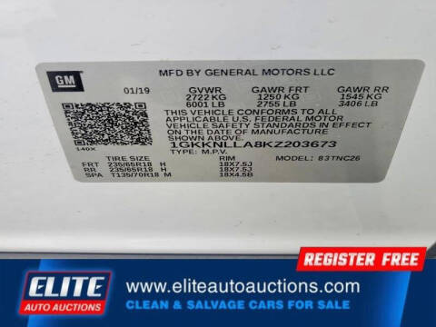2019 GMC Acadia SLE-2