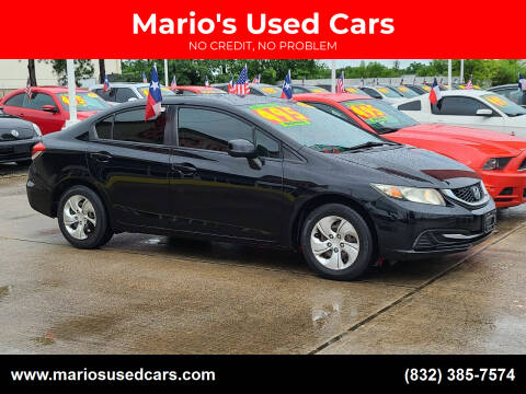 2013 Honda Civic for sale at Mario's Used Cars in Houston TX