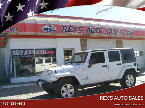 2010 Jeep Wrangler Unlimited for sale at Rex's Auto Sales in Junction City KS
