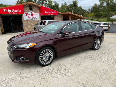 2013 Ford Fusion for sale at Twin Rocks Auto Sales LLC in Uniontown PA