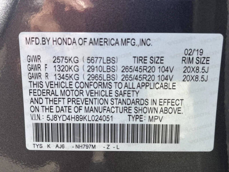 2019 Acura MDX SH-AWD w/Advance