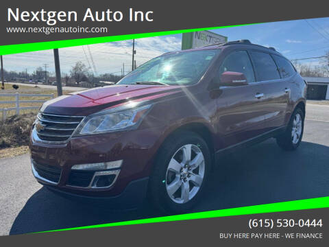 2016 Chevrolet Traverse for sale at Nextgen Auto Inc in Smithville TN