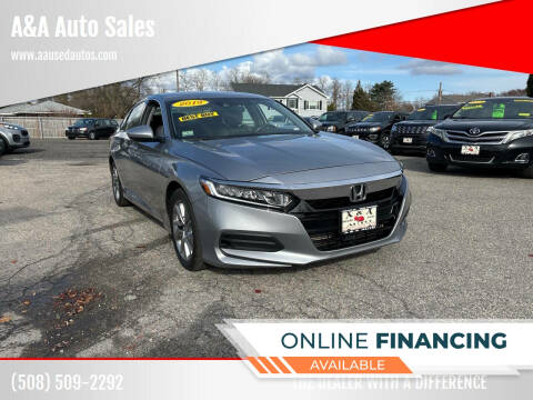 2019 Honda Accord for sale at A&A Auto Sales in Fairhaven MA