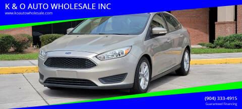 2015 Ford Focus for sale at K & O AUTO WHOLESALE INC in Jacksonville FL