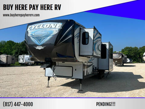 2014 Heartland Cyclone 4100 for sale at BUY HERE PAY HERE RV in Burleson TX
