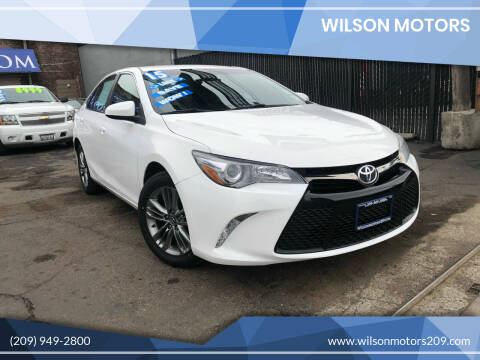2015 Toyota Camry for sale at WILSON MOTORS in Stockton CA