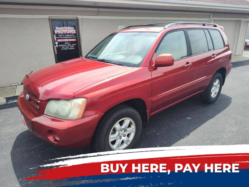 2003 Toyota Highlander for sale at Sauk Valley Motors in Dixon IL