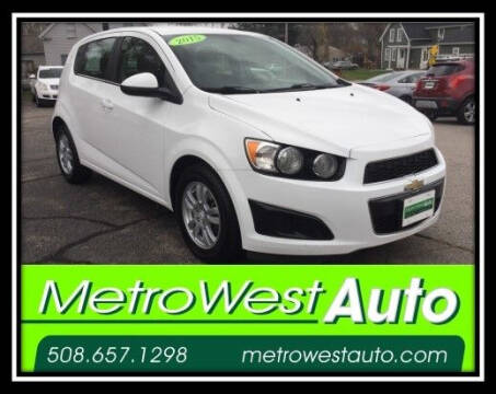 2015 Chevrolet Sonic for sale at Metro West Auto in Bellingham MA