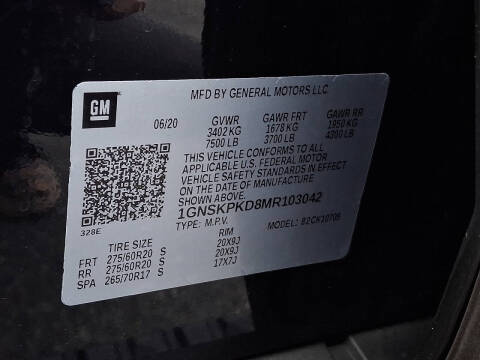 2021 Chevrolet Tahoe Z71