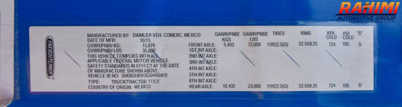 2016 Freightliner Cascadia