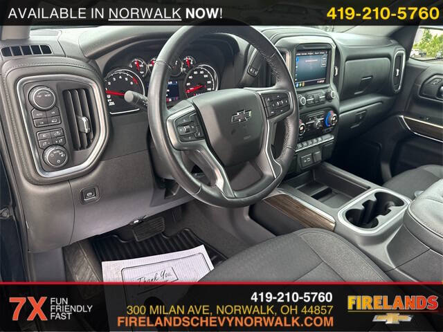 Used 2022 Chevrolet Silverado 1500 Limited RST with VIN 3GCUYEED1NG167649 for sale in Norwalk, OH
