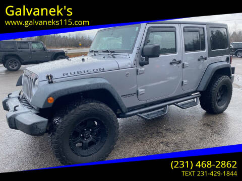 2015 Jeep Wrangler Unlimited for sale at Galvanek's in Cadillac MI