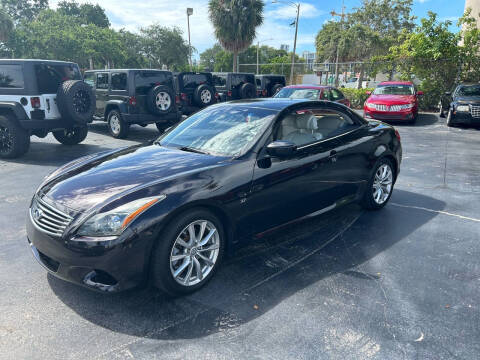 2014 Infiniti Q60 Convertible for sale at MITCHELL MOTOR CARS in Fort Lauderdale FL